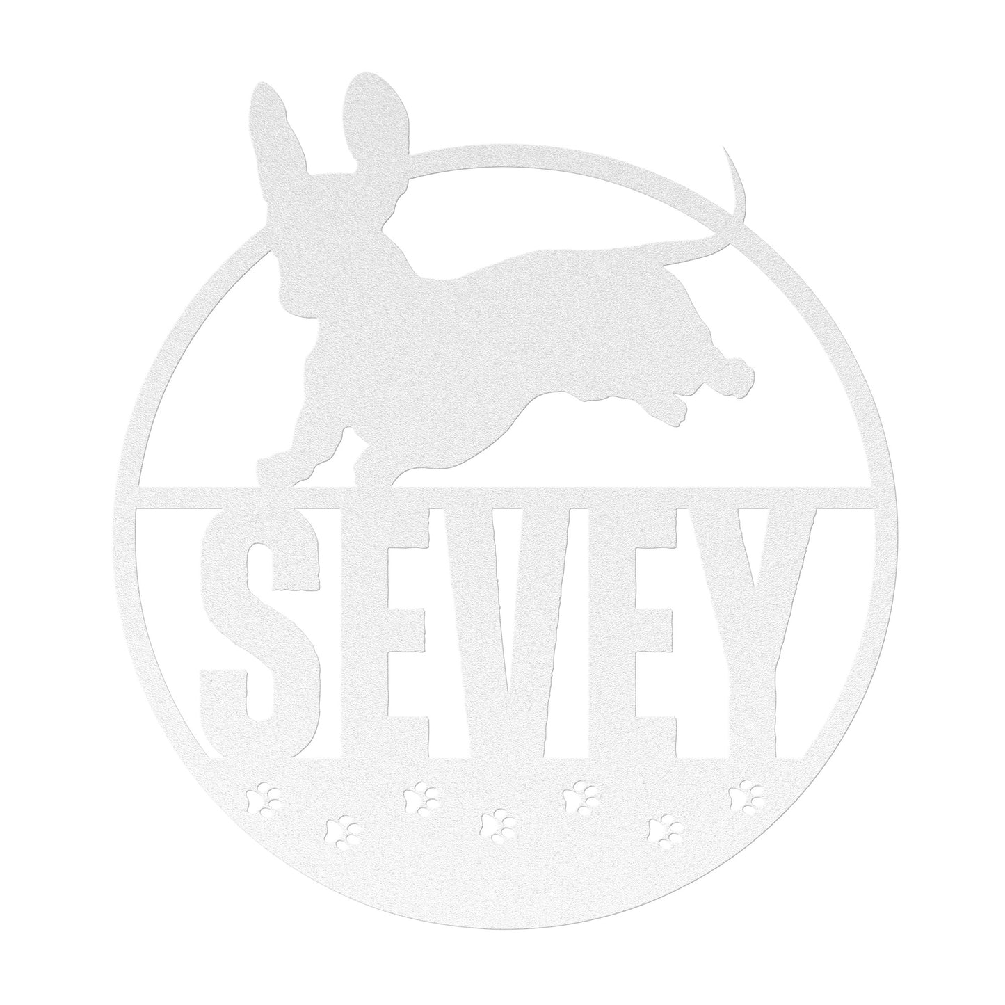 House or Door Dachshund Family Name Sign