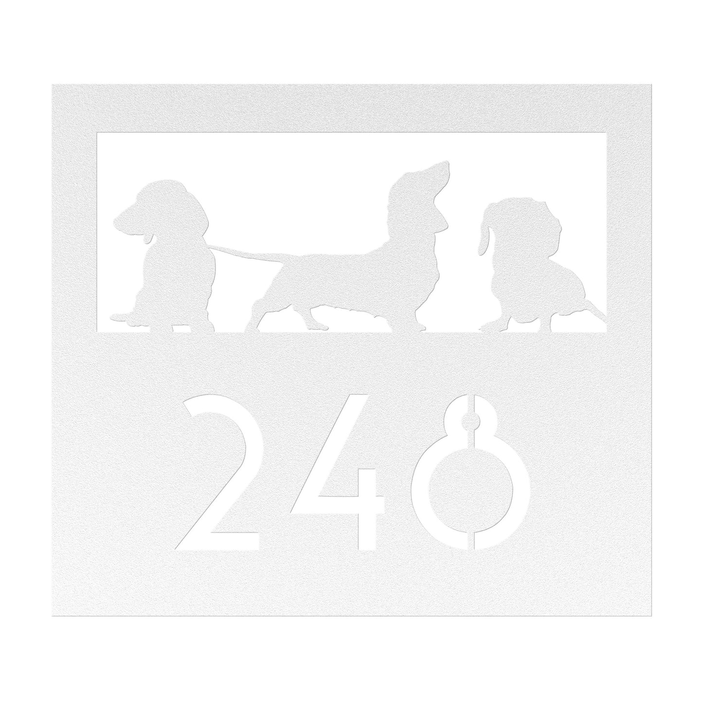 three weens waiting - custom address sign