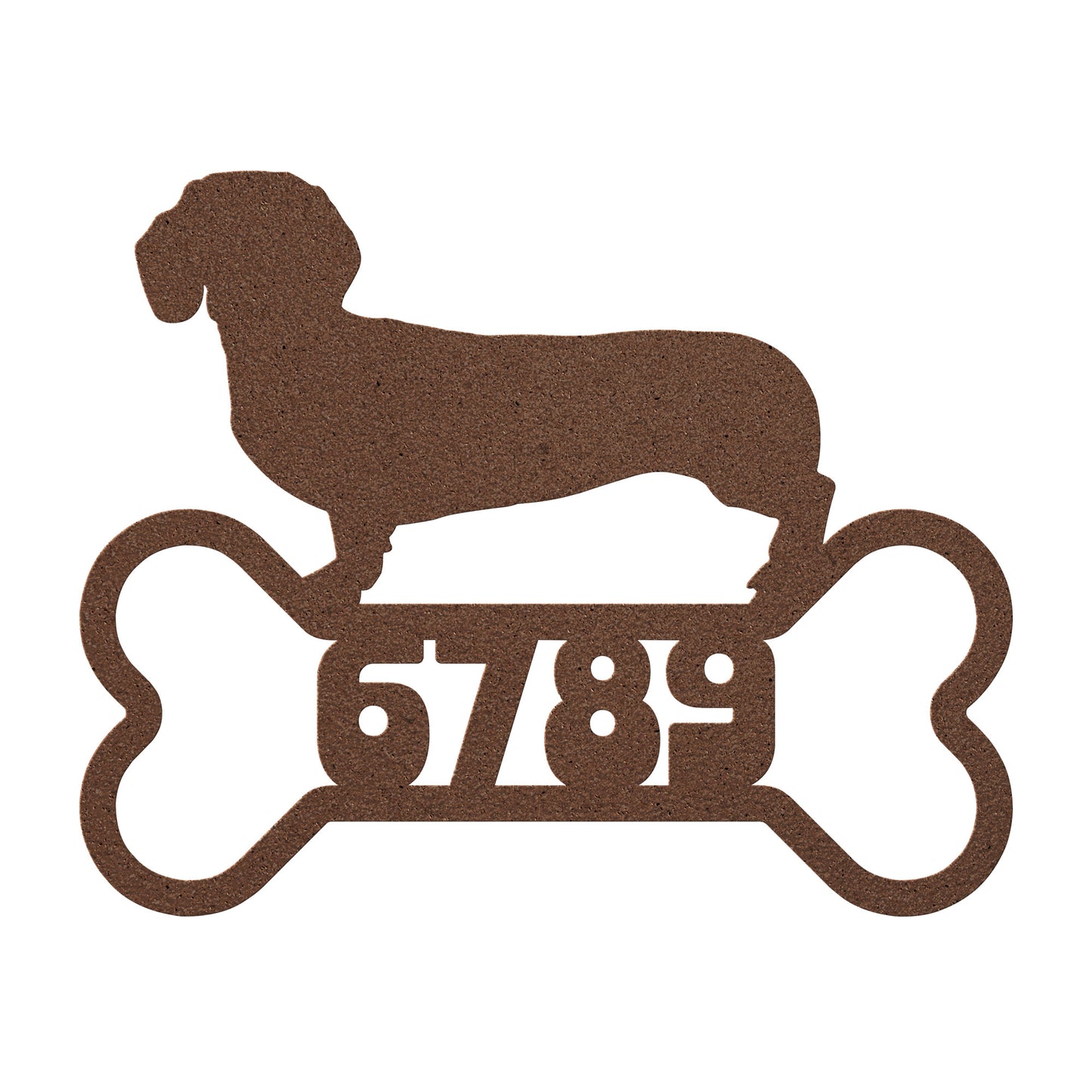 a dog and a bone - custom address sign