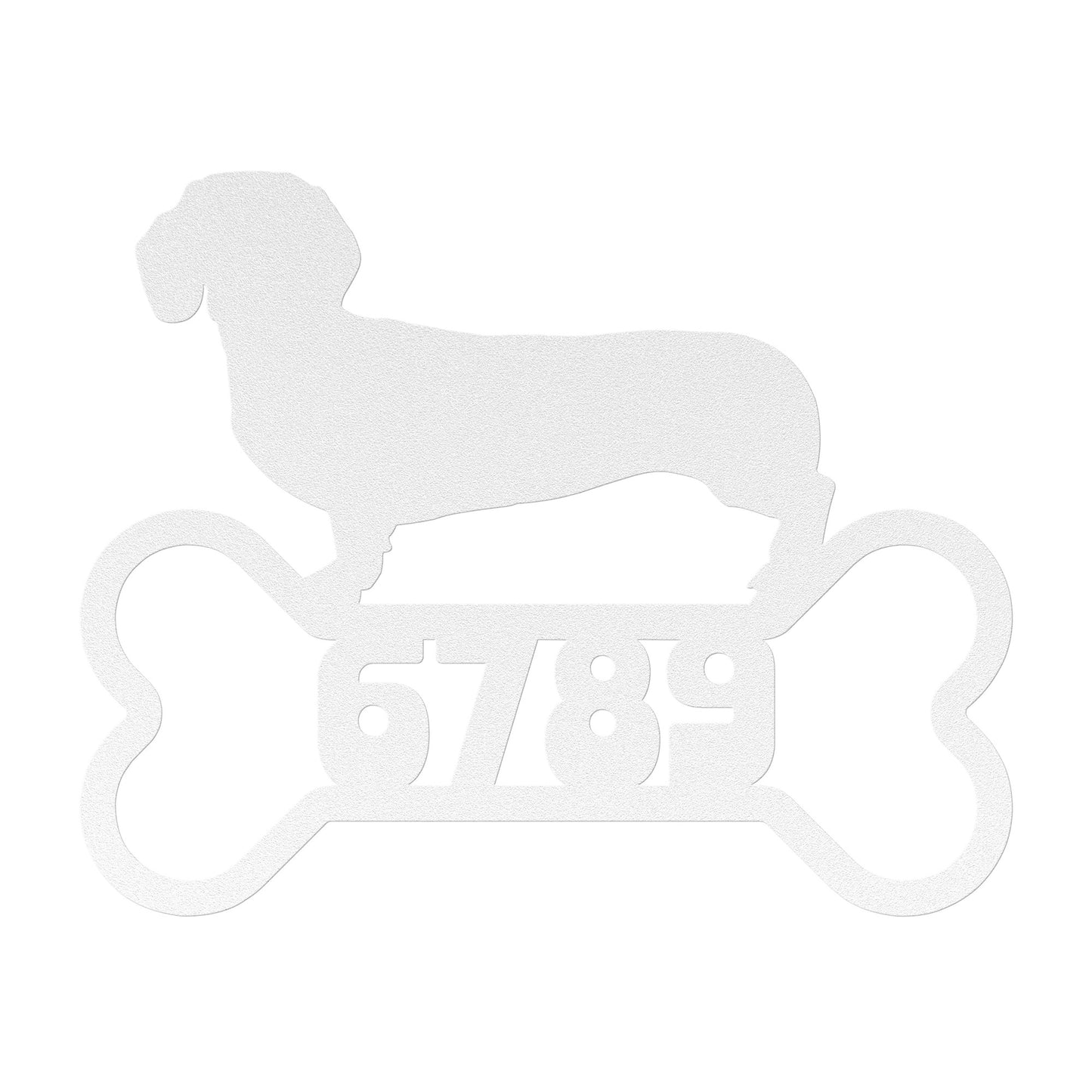 a dog and a bone - custom address sign
