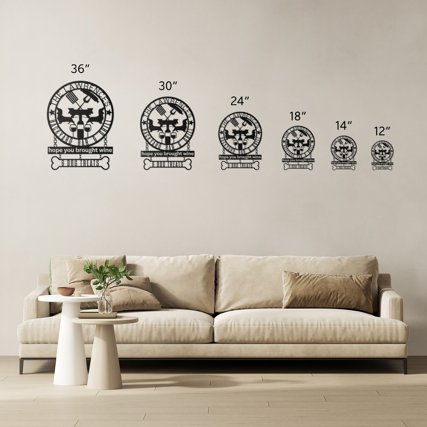 backyard bar & grill - custom steel wall art