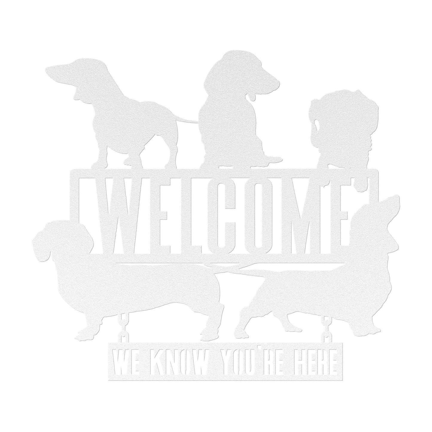 five weens walk into a bar - steel wall art