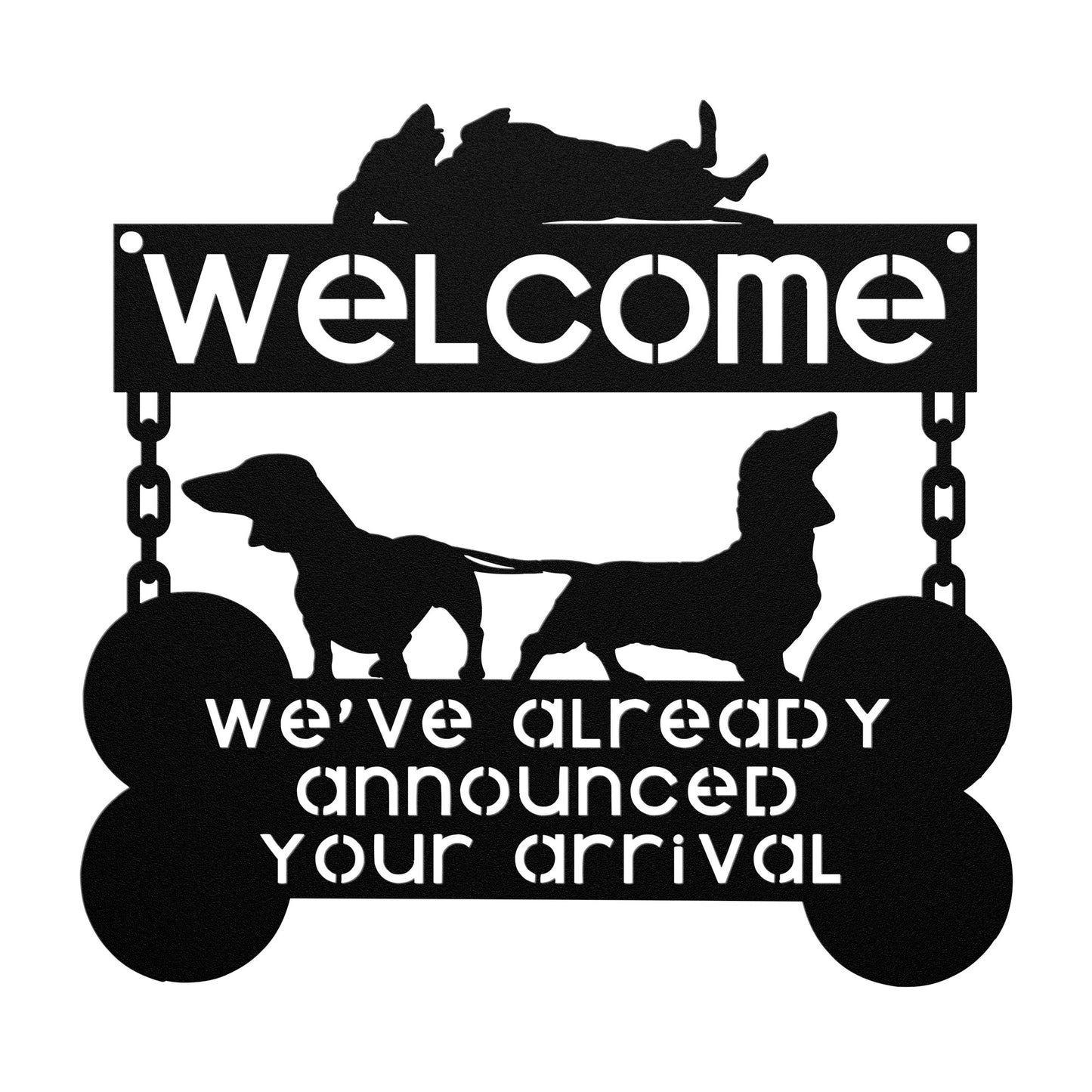 we heard you - steel wall art