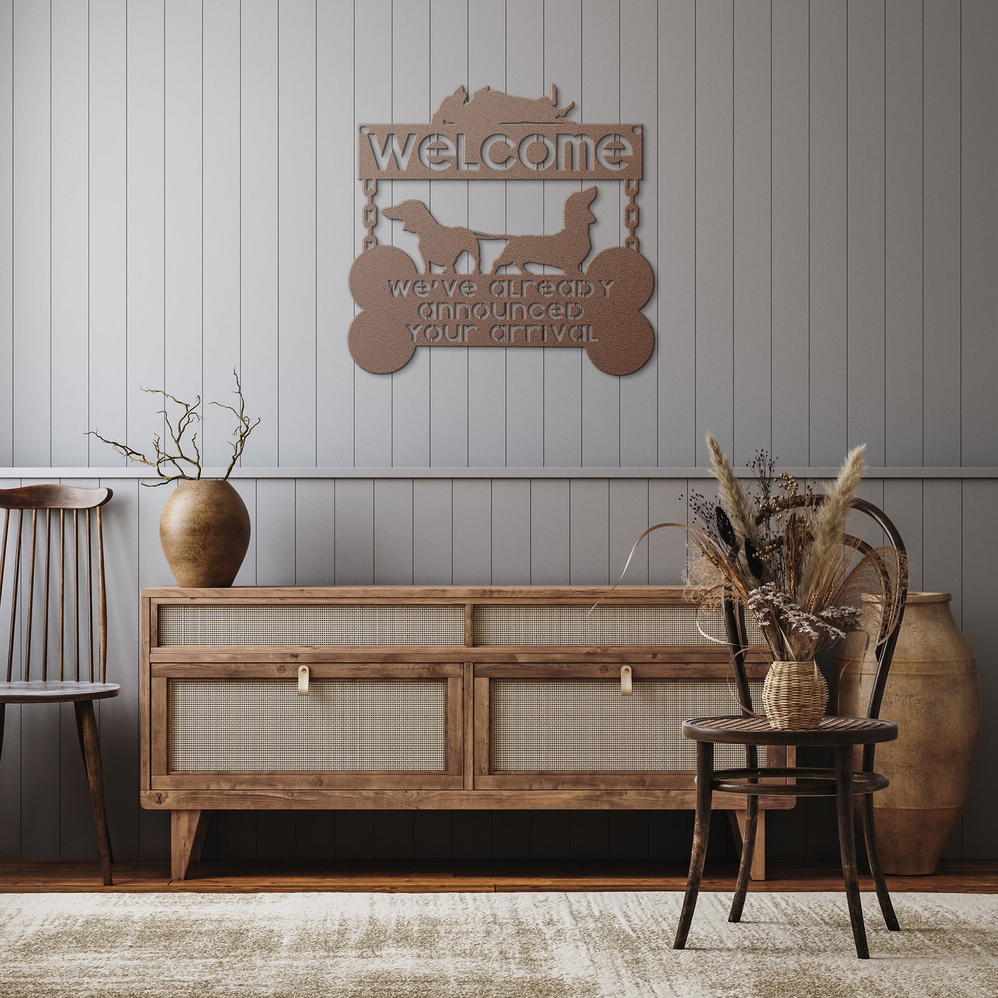 we heard you - steel wall art