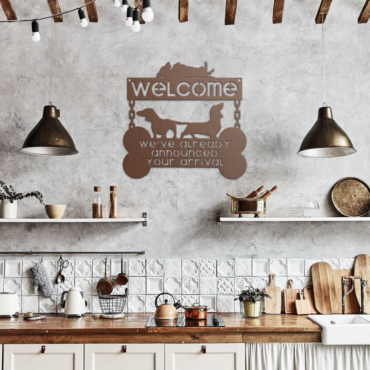 we heard you - steel wall art