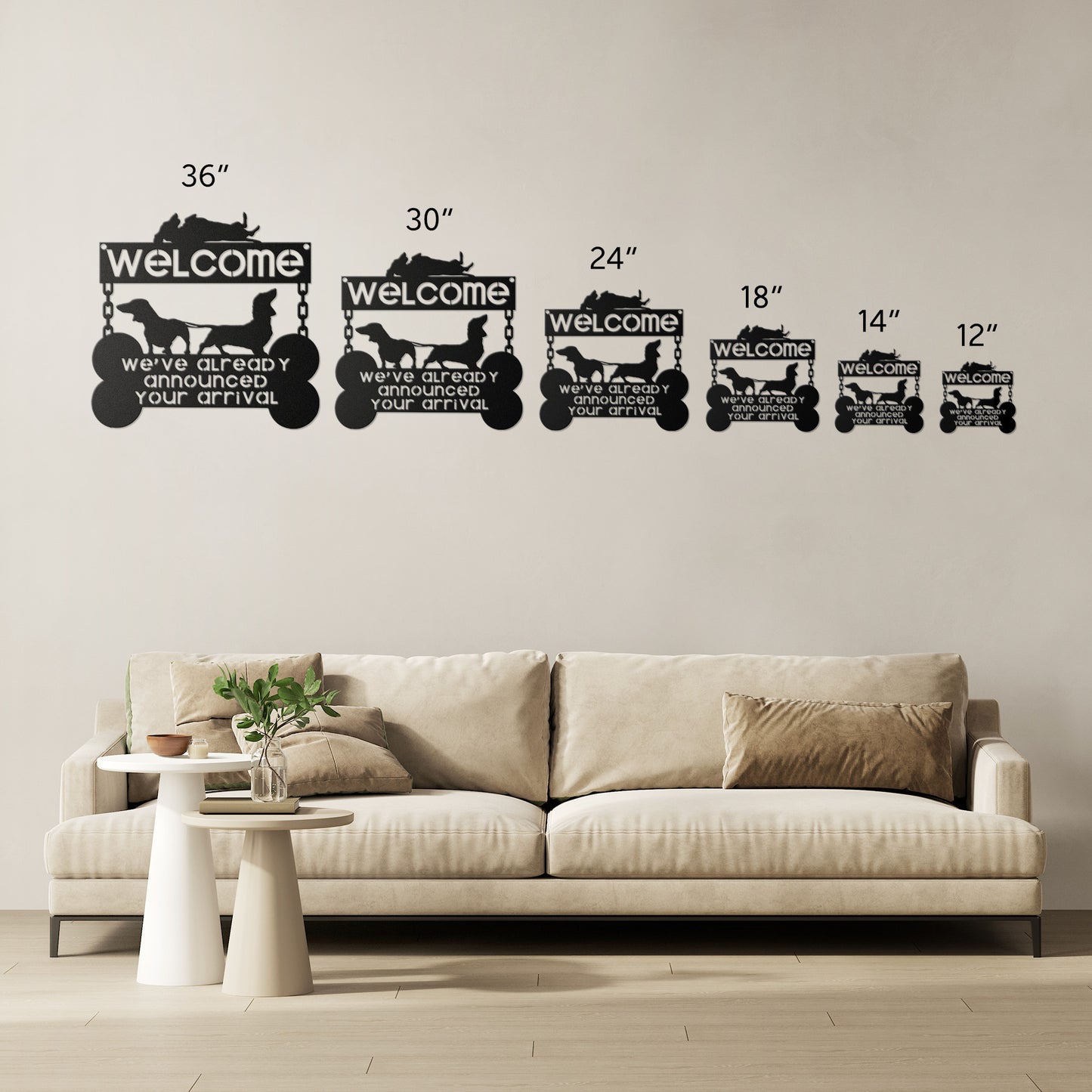 we heard you - steel wall art
