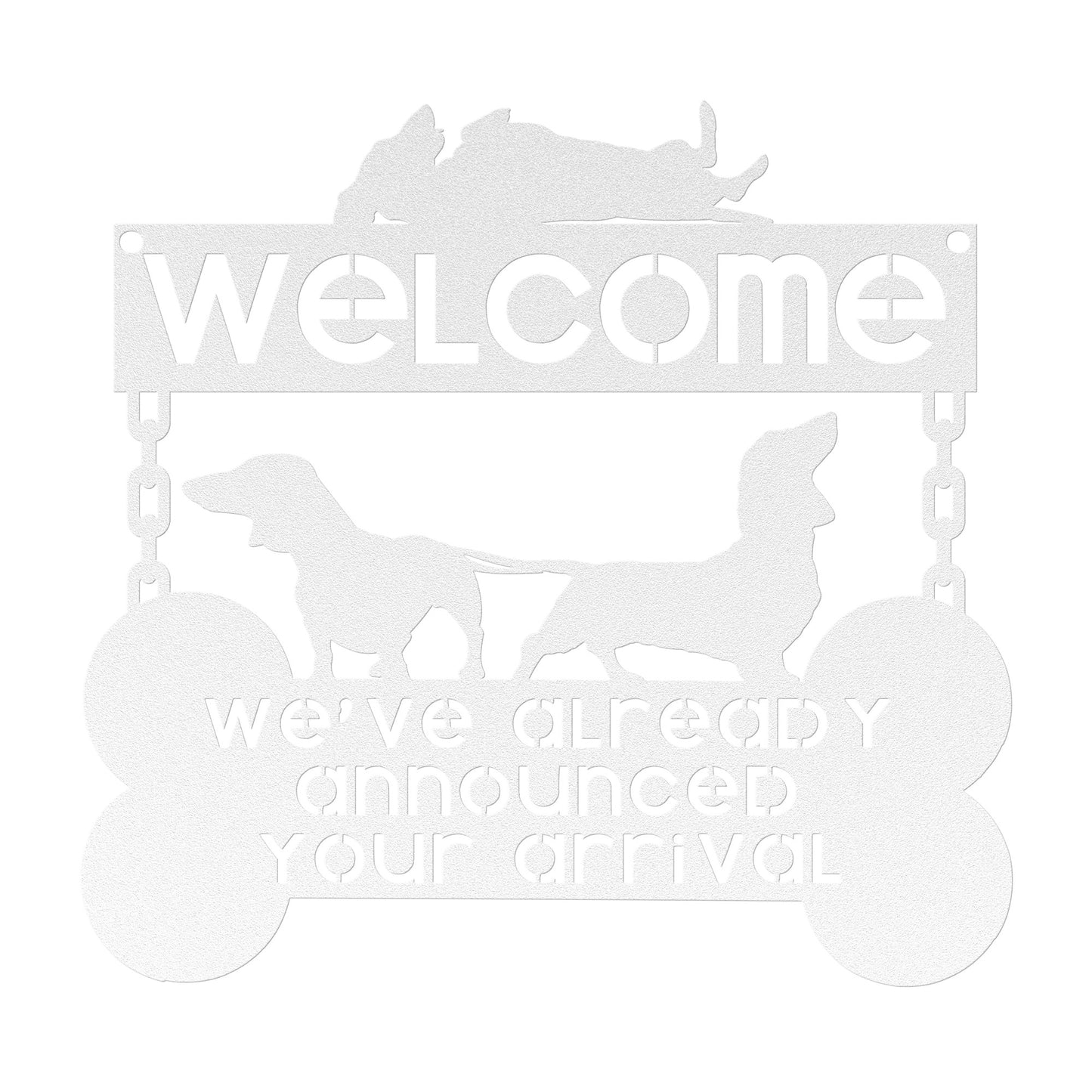 we heard you - steel wall art