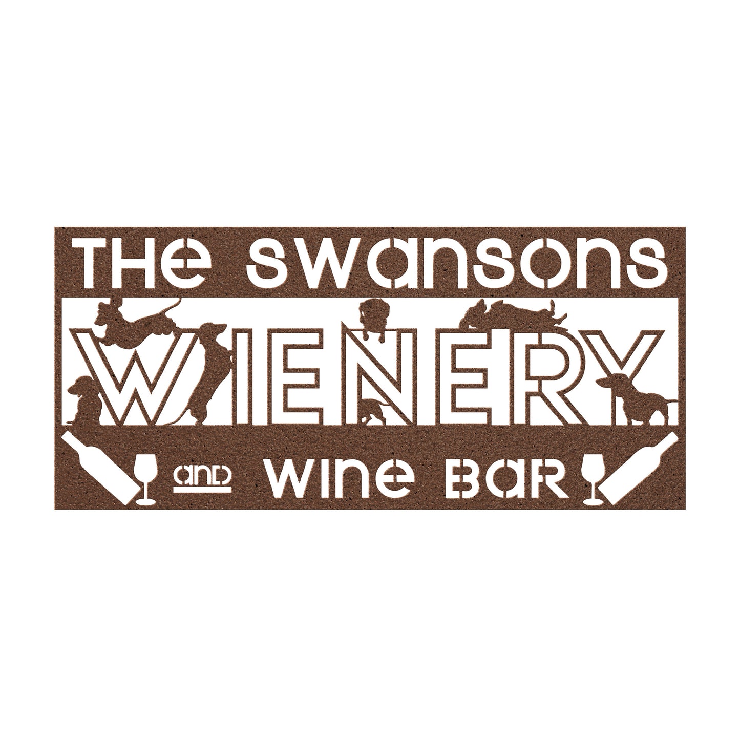 wienery and wine bar - custom bar wall art