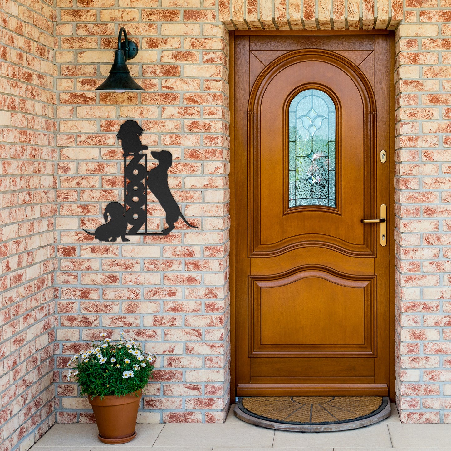 the most absurdly fabulous dachshund sign - custom street number