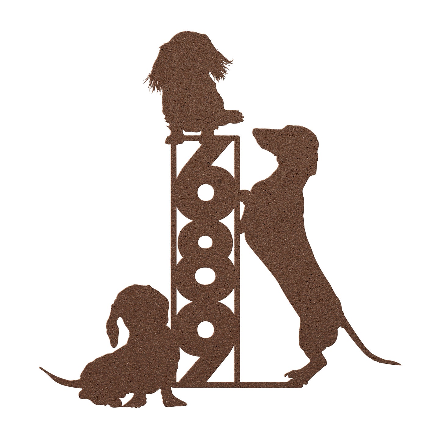 the most absurdly fabulous dachshund sign - custom street number