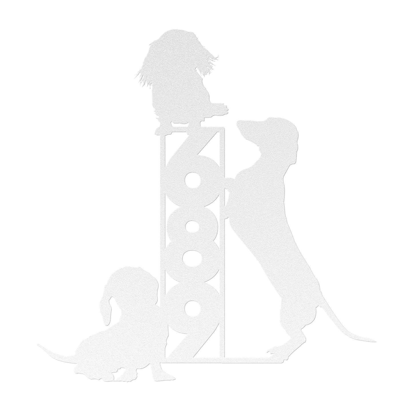 the most absurdly fabulous dachshund sign - custom street number