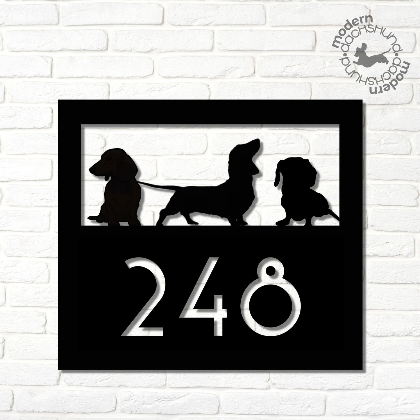 three weens waiting - custom address sign